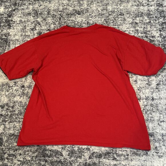 Size XL Vintage Sportswear Shirt Massachusetts Single Stitch Red Green Christmas - Picture 10 of 10